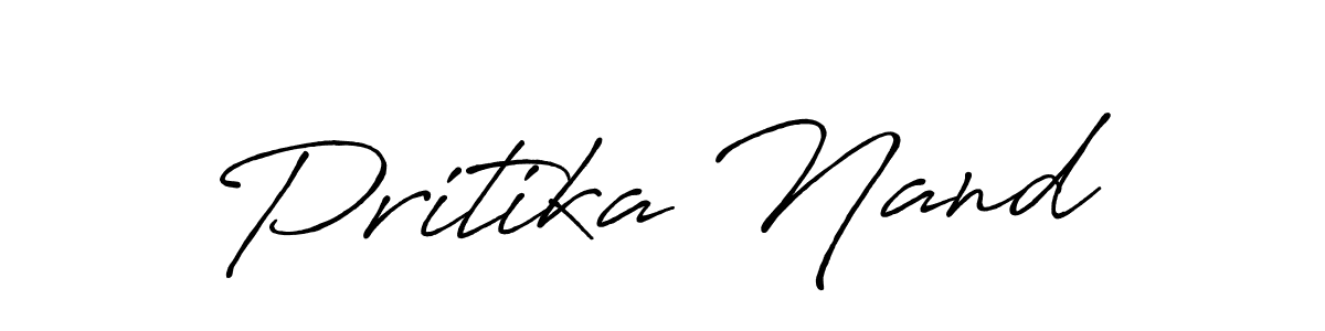 This is the best signature style for the Pritika Nand name. Also you like these signature font (Antro_Vectra_Bolder). Mix name signature. Pritika Nand signature style 7 images and pictures png