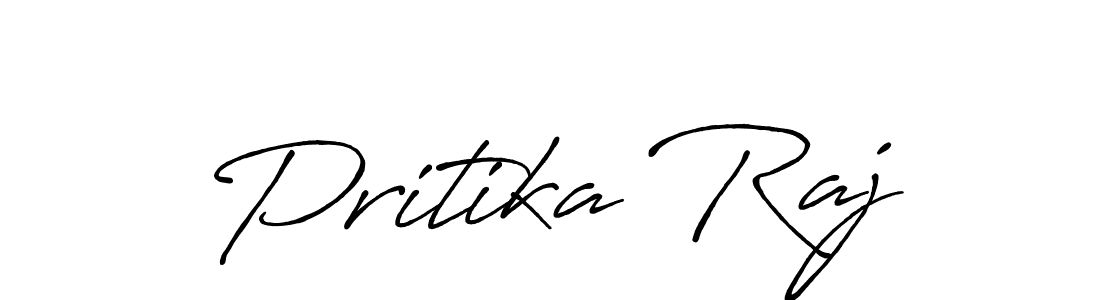 Use a signature maker to create a handwritten signature online. With this signature software, you can design (Antro_Vectra_Bolder) your own signature for name Pritika Raj. Pritika Raj signature style 7 images and pictures png