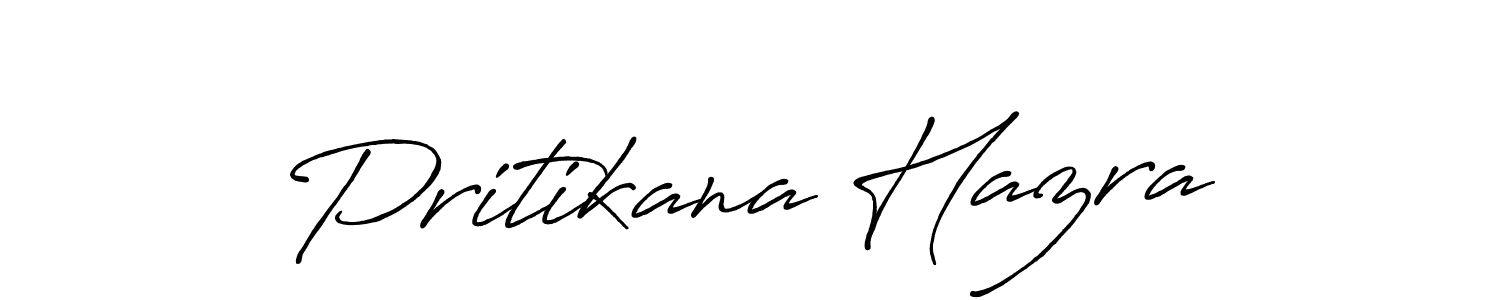 Create a beautiful signature design for name Pritikana Hazra. With this signature (Antro_Vectra_Bolder) fonts, you can make a handwritten signature for free. Pritikana Hazra signature style 7 images and pictures png