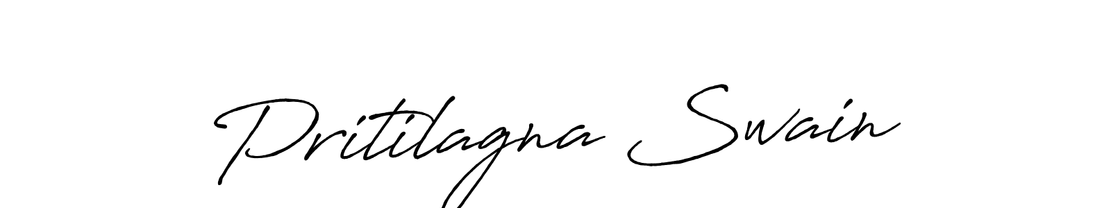 Make a beautiful signature design for name Pritilagna Swain. With this signature (Antro_Vectra_Bolder) style, you can create a handwritten signature for free. Pritilagna Swain signature style 7 images and pictures png