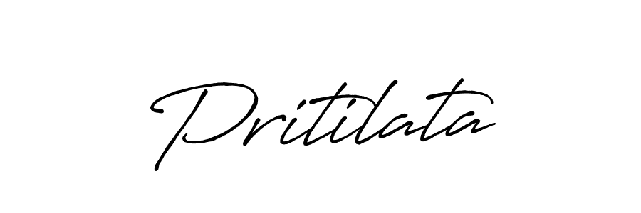 Create a beautiful signature design for name Pritilata. With this signature (Antro_Vectra_Bolder) fonts, you can make a handwritten signature for free. Pritilata signature style 7 images and pictures png