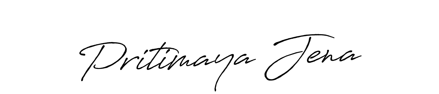 Make a beautiful signature design for name Pritimaya Jena. With this signature (Antro_Vectra_Bolder) style, you can create a handwritten signature for free. Pritimaya Jena signature style 7 images and pictures png