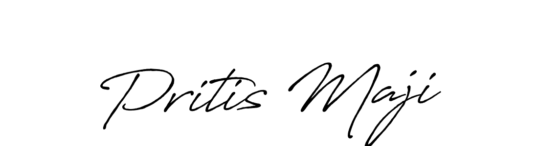 Create a beautiful signature design for name Pritis Maji. With this signature (Antro_Vectra_Bolder) fonts, you can make a handwritten signature for free. Pritis Maji signature style 7 images and pictures png