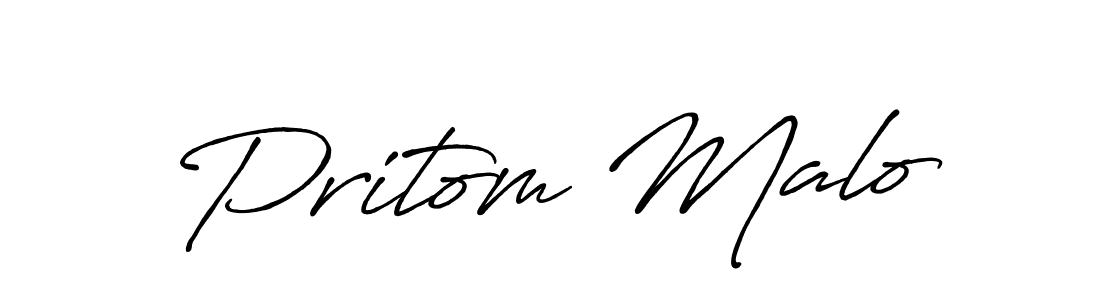 Pritom Malo stylish signature style. Best Handwritten Sign (Antro_Vectra_Bolder) for my name. Handwritten Signature Collection Ideas for my name Pritom Malo. Pritom Malo signature style 7 images and pictures png