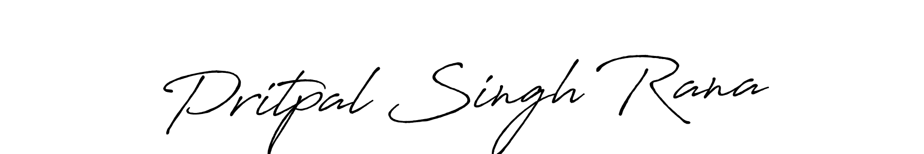 Design your own signature with our free online signature maker. With this signature software, you can create a handwritten (Antro_Vectra_Bolder) signature for name Pritpal Singh Rana. Pritpal Singh Rana signature style 7 images and pictures png