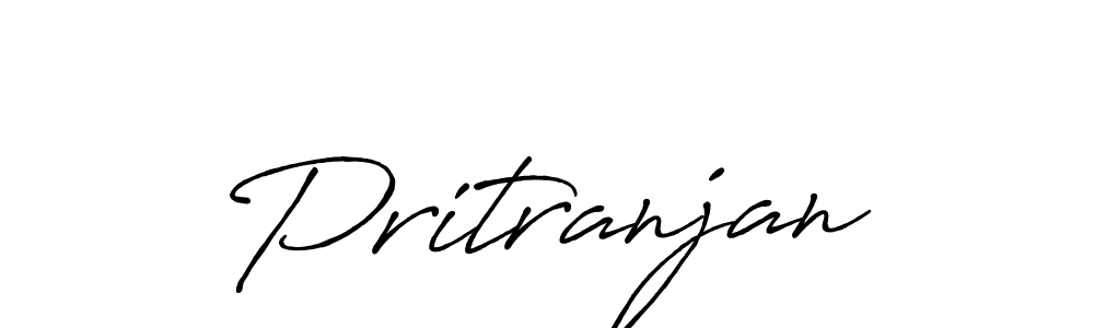 How to make Pritranjan signature? Antro_Vectra_Bolder is a professional autograph style. Create handwritten signature for Pritranjan name. Pritranjan signature style 7 images and pictures png