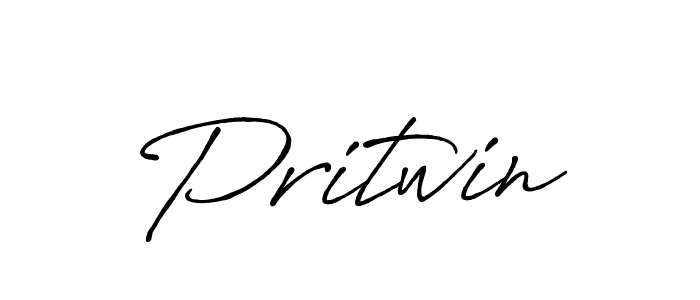 Make a beautiful signature design for name Pritwin. With this signature (Antro_Vectra_Bolder) style, you can create a handwritten signature for free. Pritwin signature style 7 images and pictures png