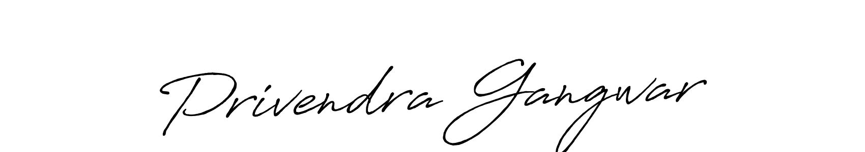 Also You can easily find your signature by using the search form. We will create Privendra Gangwar name handwritten signature images for you free of cost using Antro_Vectra_Bolder sign style. Privendra Gangwar signature style 7 images and pictures png