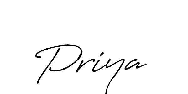 How to make Priya  signature? Antro_Vectra_Bolder is a professional autograph style. Create handwritten signature for Priya  name. Priya  signature style 7 images and pictures png