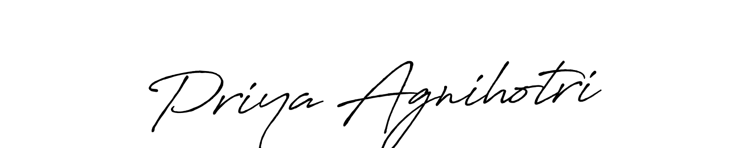 The best way (Antro_Vectra_Bolder) to make a short signature is to pick only two or three words in your name. The name Priya Agnihotri include a total of six letters. For converting this name. Priya Agnihotri signature style 7 images and pictures png