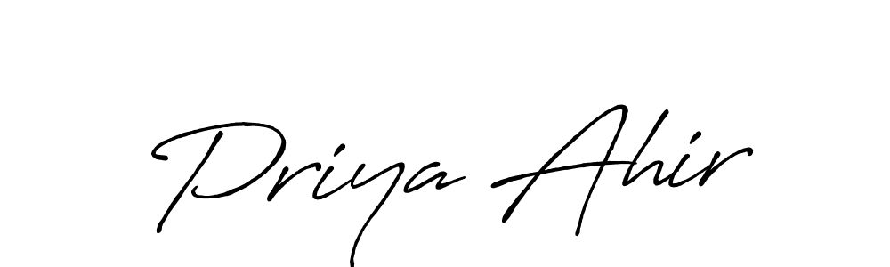 Here are the top 10 professional signature styles for the name Priya Ahir. These are the best autograph styles you can use for your name. Priya Ahir signature style 7 images and pictures png