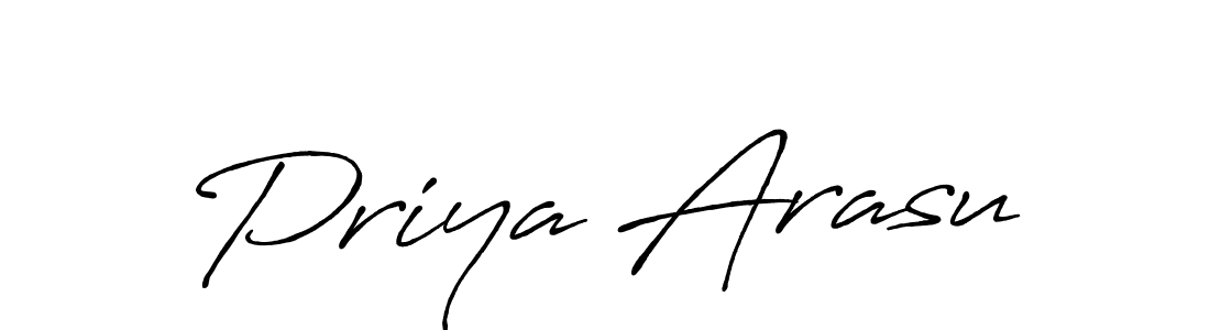 Priya Arasu stylish signature style. Best Handwritten Sign (Antro_Vectra_Bolder) for my name. Handwritten Signature Collection Ideas for my name Priya Arasu. Priya Arasu signature style 7 images and pictures png
