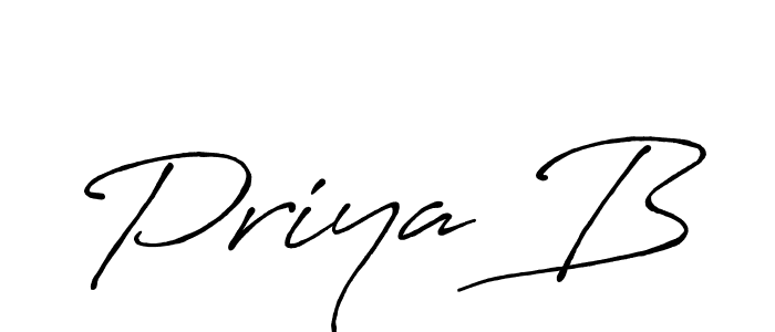 Best and Professional Signature Style for Priya B. Antro_Vectra_Bolder Best Signature Style Collection. Priya B signature style 7 images and pictures png