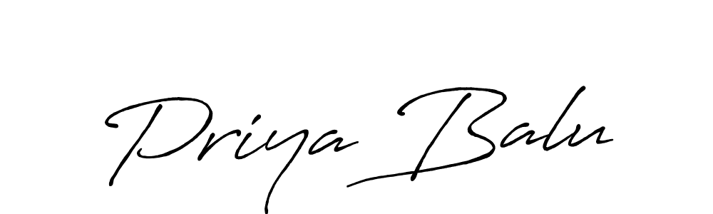 Similarly Antro_Vectra_Bolder is the best handwritten signature design. Signature creator online .You can use it as an online autograph creator for name Priya Balu. Priya Balu signature style 7 images and pictures png