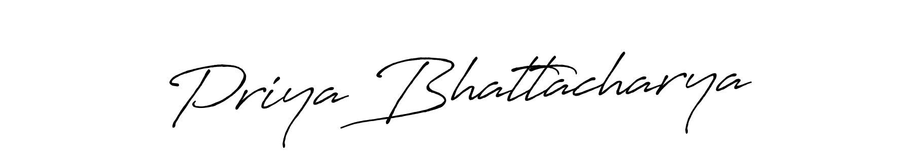 Also You can easily find your signature by using the search form. We will create Priya Bhattacharya name handwritten signature images for you free of cost using Antro_Vectra_Bolder sign style. Priya Bhattacharya signature style 7 images and pictures png