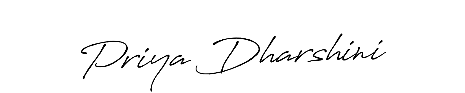 Use a signature maker to create a handwritten signature online. With this signature software, you can design (Antro_Vectra_Bolder) your own signature for name Priya Dharshini. Priya Dharshini signature style 7 images and pictures png