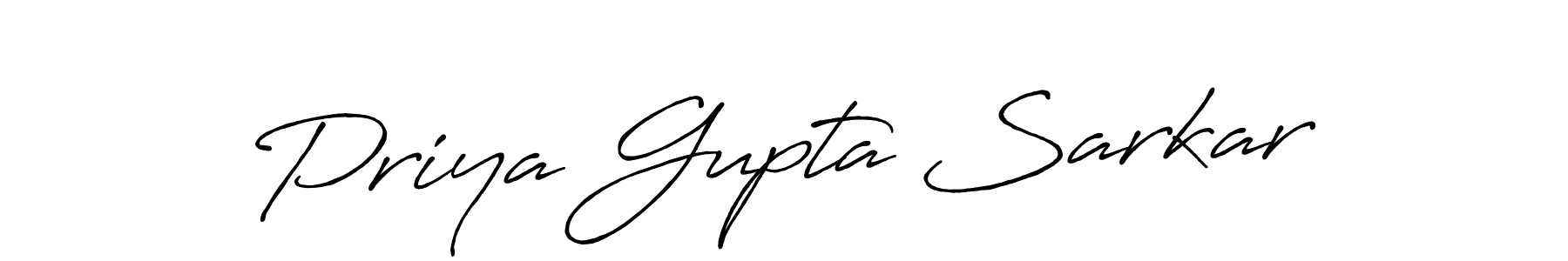 How to make Priya Gupta Sarkar signature? Antro_Vectra_Bolder is a professional autograph style. Create handwritten signature for Priya Gupta Sarkar name. Priya Gupta Sarkar signature style 7 images and pictures png