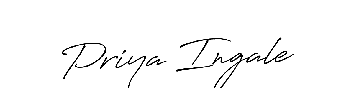It looks lik you need a new signature style for name Priya Ingale. Design unique handwritten (Antro_Vectra_Bolder) signature with our free signature maker in just a few clicks. Priya Ingale signature style 7 images and pictures png