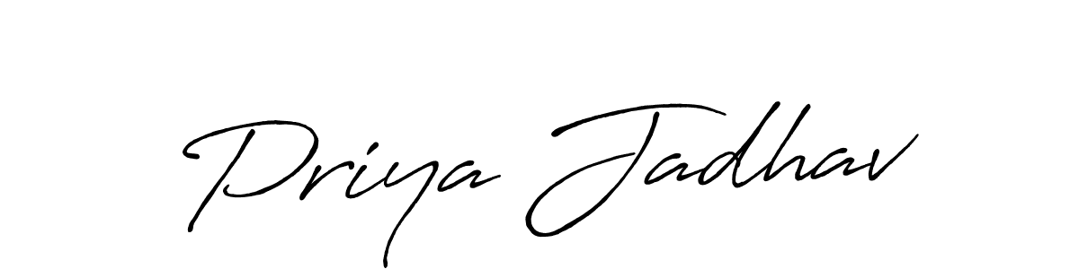 Best and Professional Signature Style for Priya Jadhav. Antro_Vectra_Bolder Best Signature Style Collection. Priya Jadhav signature style 7 images and pictures png