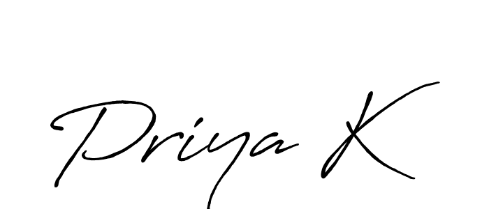 Antro_Vectra_Bolder is a professional signature style that is perfect for those who want to add a touch of class to their signature. It is also a great choice for those who want to make their signature more unique. Get Priya K name to fancy signature for free. Priya K signature style 7 images and pictures png