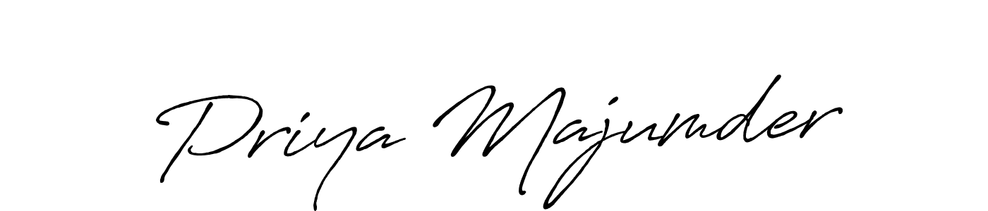Make a beautiful signature design for name Priya Majumder. Use this online signature maker to create a handwritten signature for free. Priya Majumder signature style 7 images and pictures png