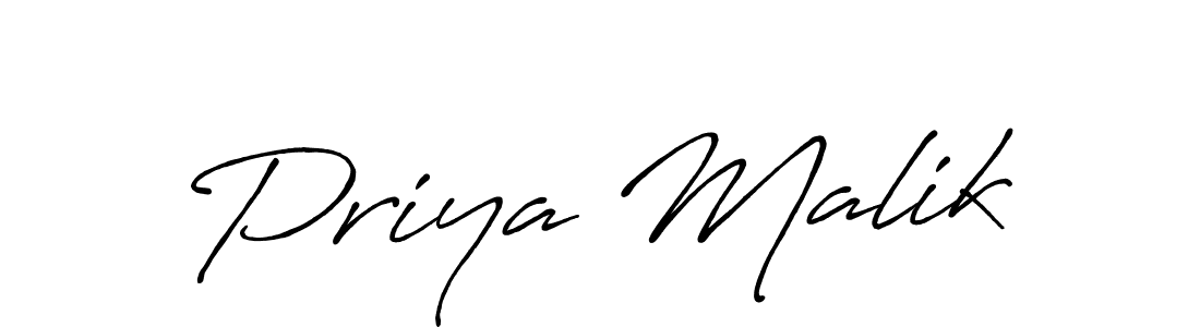 The best way (Antro_Vectra_Bolder) to make a short signature is to pick only two or three words in your name. The name Priya Malik include a total of six letters. For converting this name. Priya Malik signature style 7 images and pictures png