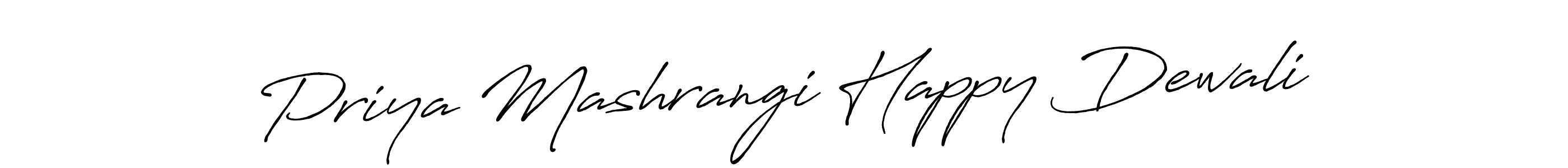 Use a signature maker to create a handwritten signature online. With this signature software, you can design (Antro_Vectra_Bolder) your own signature for name Priya Mashrangi Happy Dewali. Priya Mashrangi Happy Dewali signature style 7 images and pictures png