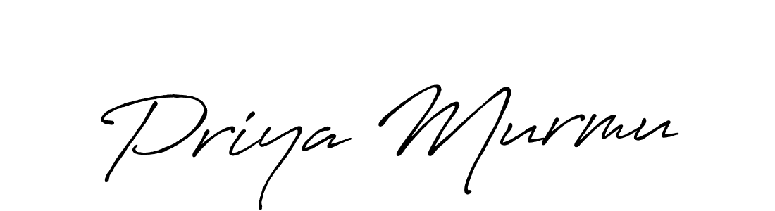 Make a beautiful signature design for name Priya Murmu. With this signature (Antro_Vectra_Bolder) style, you can create a handwritten signature for free. Priya Murmu signature style 7 images and pictures png