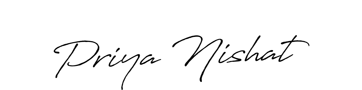 You can use this online signature creator to create a handwritten signature for the name Priya Nishat. This is the best online autograph maker. Priya Nishat signature style 7 images and pictures png