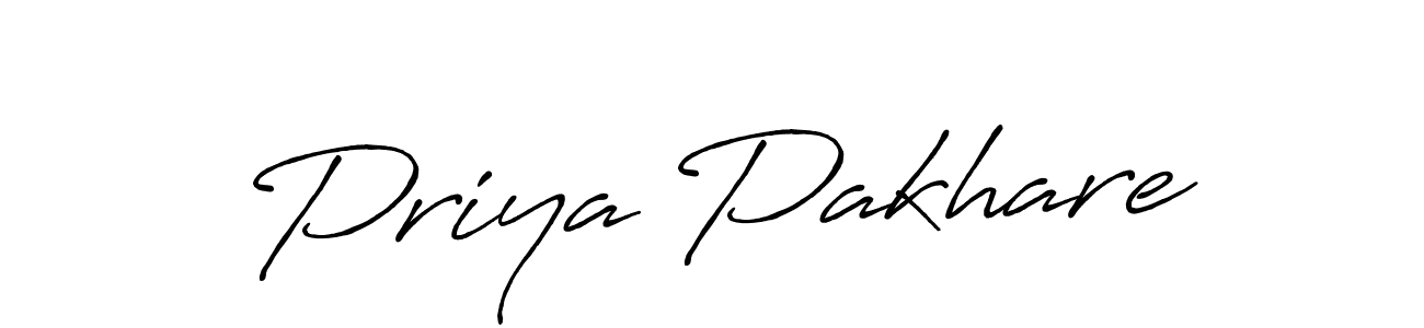 Make a short Priya Pakhare signature style. Manage your documents anywhere anytime using Antro_Vectra_Bolder. Create and add eSignatures, submit forms, share and send files easily. Priya Pakhare signature style 7 images and pictures png