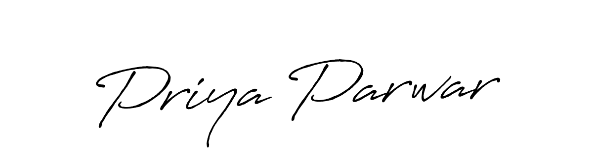 if you are searching for the best signature style for your name Priya Parwar. so please give up your signature search. here we have designed multiple signature styles  using Antro_Vectra_Bolder. Priya Parwar signature style 7 images and pictures png