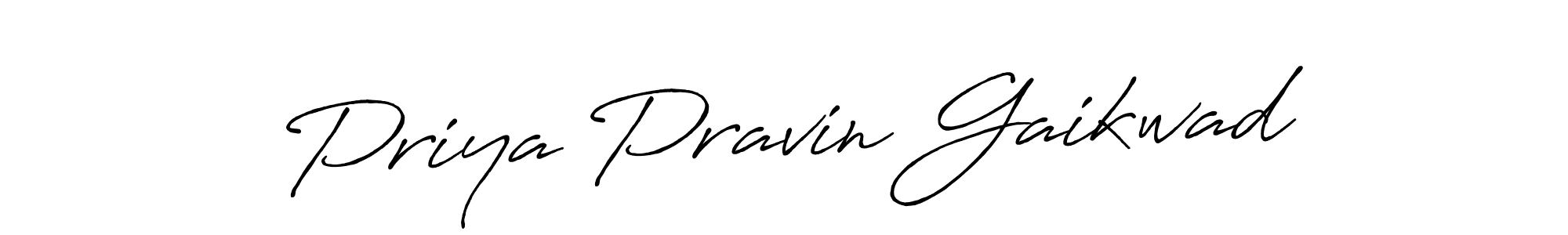 Also You can easily find your signature by using the search form. We will create Priya Pravin Gaikwad name handwritten signature images for you free of cost using Antro_Vectra_Bolder sign style. Priya Pravin Gaikwad signature style 7 images and pictures png