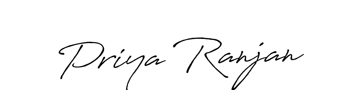 It looks lik you need a new signature style for name Priya Ranjan. Design unique handwritten (Antro_Vectra_Bolder) signature with our free signature maker in just a few clicks. Priya Ranjan signature style 7 images and pictures png