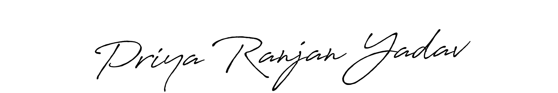 Also we have Priya Ranjan Yadav name is the best signature style. Create professional handwritten signature collection using Antro_Vectra_Bolder autograph style. Priya Ranjan Yadav signature style 7 images and pictures png