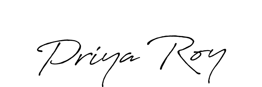 Priya Roy stylish signature style. Best Handwritten Sign (Antro_Vectra_Bolder) for my name. Handwritten Signature Collection Ideas for my name Priya Roy. Priya Roy signature style 7 images and pictures png