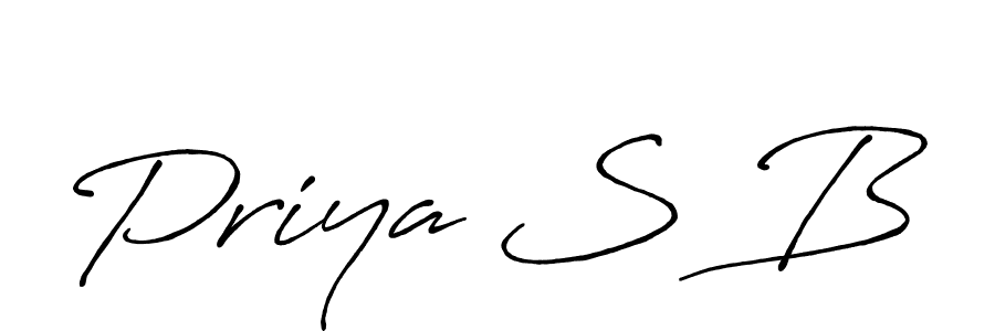 Best and Professional Signature Style for Priya S B. Antro_Vectra_Bolder Best Signature Style Collection. Priya S B signature style 7 images and pictures png