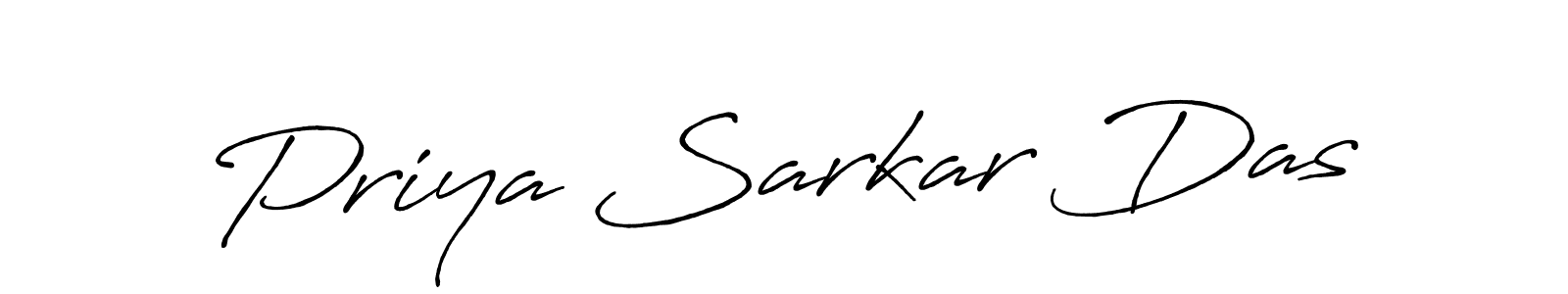 How to make Priya Sarkar Das signature? Antro_Vectra_Bolder is a professional autograph style. Create handwritten signature for Priya Sarkar Das name. Priya Sarkar Das signature style 7 images and pictures png