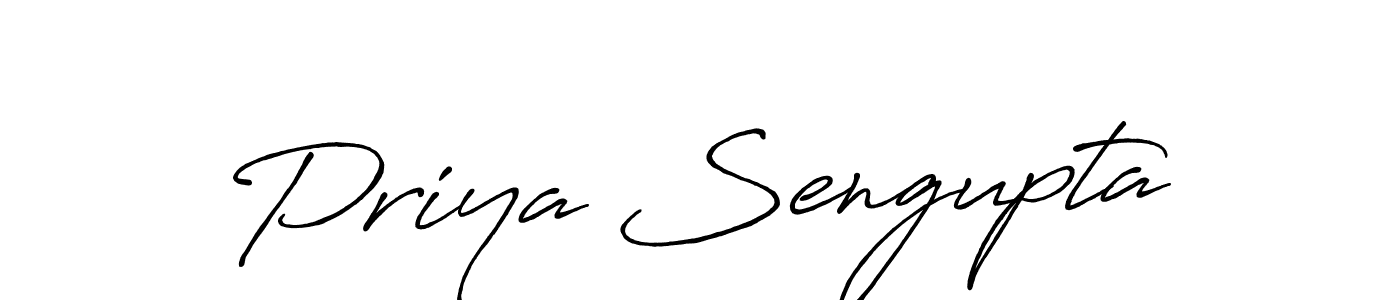 How to make Priya Sengupta signature? Antro_Vectra_Bolder is a professional autograph style. Create handwritten signature for Priya Sengupta name. Priya Sengupta signature style 7 images and pictures png