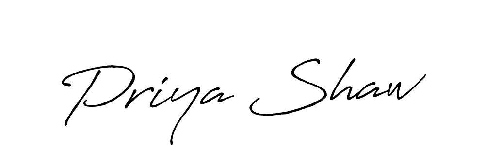 Antro_Vectra_Bolder is a professional signature style that is perfect for those who want to add a touch of class to their signature. It is also a great choice for those who want to make their signature more unique. Get Priya Shaw name to fancy signature for free. Priya Shaw signature style 7 images and pictures png