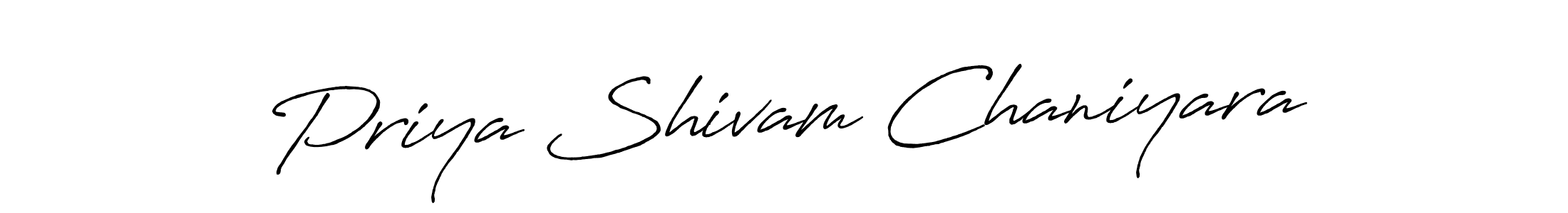 How to Draw Priya Shivam Chaniyara signature style? Antro_Vectra_Bolder is a latest design signature styles for name Priya Shivam Chaniyara. Priya Shivam Chaniyara signature style 7 images and pictures png