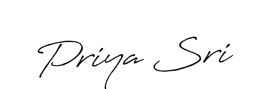 Use a signature maker to create a handwritten signature online. With this signature software, you can design (Antro_Vectra_Bolder) your own signature for name Priya Sri. Priya Sri signature style 7 images and pictures png