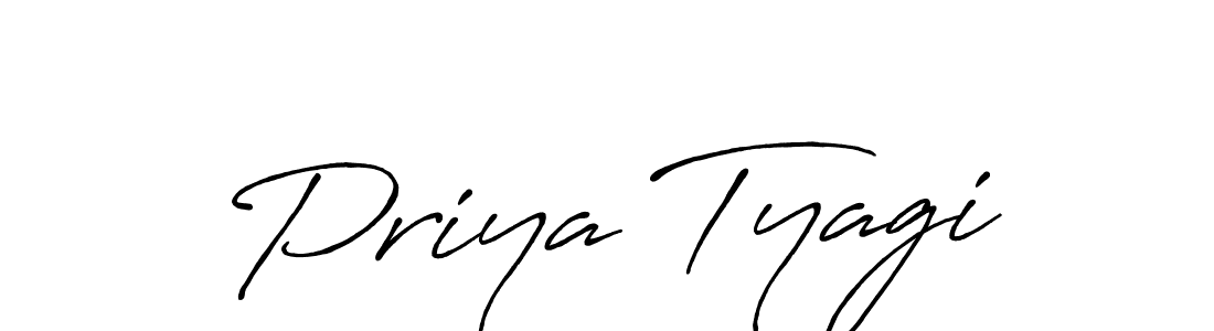 Design your own signature with our free online signature maker. With this signature software, you can create a handwritten (Antro_Vectra_Bolder) signature for name Priya Tyagi. Priya Tyagi signature style 7 images and pictures png