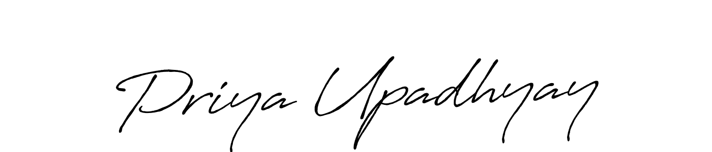 The best way (Antro_Vectra_Bolder) to make a short signature is to pick only two or three words in your name. The name Priya Upadhyay include a total of six letters. For converting this name. Priya Upadhyay signature style 7 images and pictures png