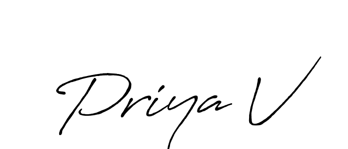 This is the best signature style for the Priya V name. Also you like these signature font (Antro_Vectra_Bolder). Mix name signature. Priya V signature style 7 images and pictures png