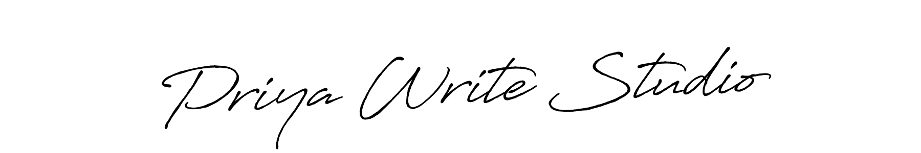 You should practise on your own different ways (Antro_Vectra_Bolder) to write your name (Priya Write Studio) in signature. don't let someone else do it for you. Priya Write Studio signature style 7 images and pictures png