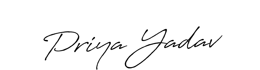 Also You can easily find your signature by using the search form. We will create Priya Yadav name handwritten signature images for you free of cost using Antro_Vectra_Bolder sign style. Priya Yadav signature style 7 images and pictures png