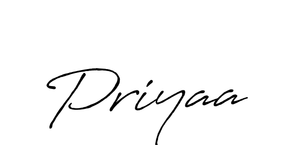 How to make Priyaa name signature. Use Antro_Vectra_Bolder style for creating short signs online. This is the latest handwritten sign. Priyaa signature style 7 images and pictures png