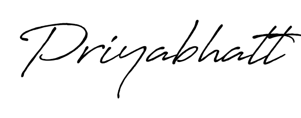 Create a personalized artistic stamp with Priyabhatt in Antro_Vectra_Bolder font. Perfect for visual artists, designers, and influencers. Priyabhatt signature style 7 images and pictures png