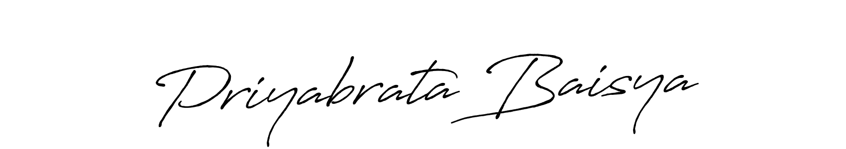 The best way (Antro_Vectra_Bolder) to make a short signature is to pick only two or three words in your name. The name Priyabrata Baisya include a total of six letters. For converting this name. Priyabrata Baisya signature style 7 images and pictures png