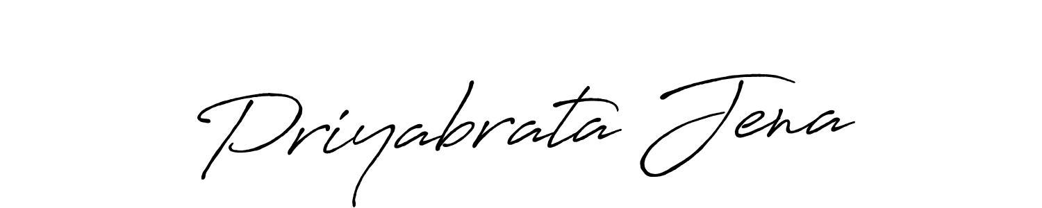 Make a beautiful signature design for name Priyabrata Jena. With this signature (Antro_Vectra_Bolder) style, you can create a handwritten signature for free. Priyabrata Jena signature style 7 images and pictures png
